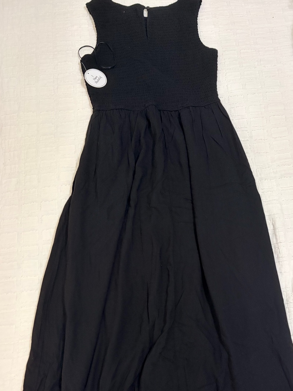 NWT Women Black Sleeveless Maxi Dress Size s